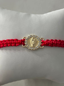 Hand Made Virgin Mary Adjustable Bracelet