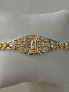 Crystal Virgin Mary Bracelet
