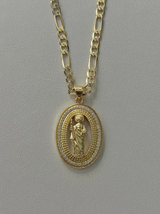 Blinged Out San Judas Necklace
