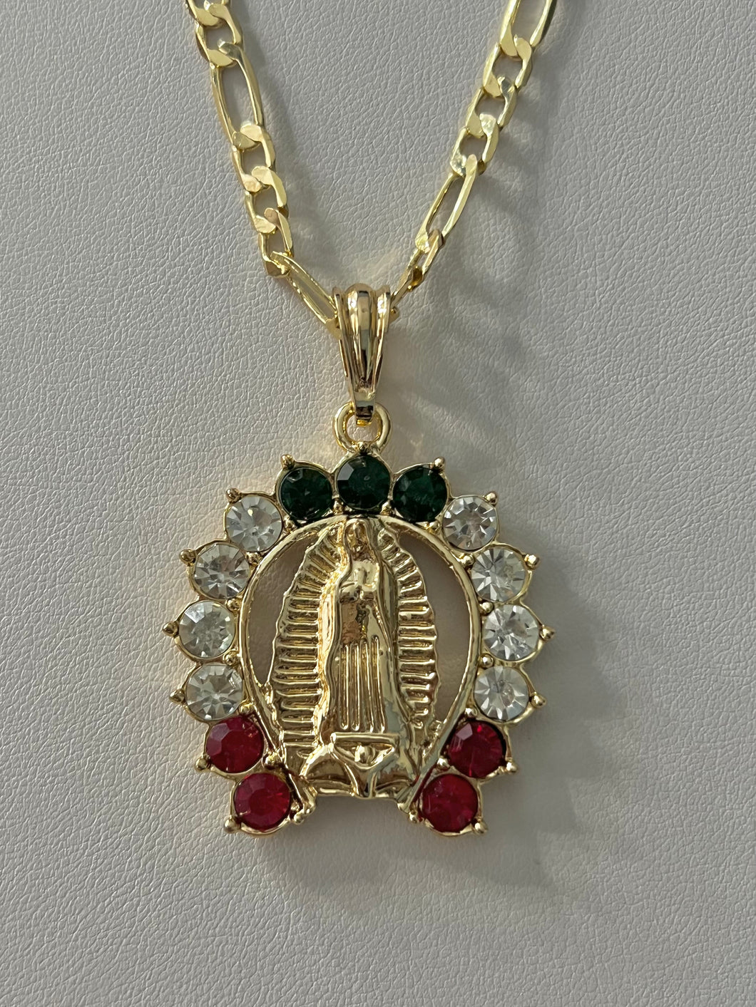 Guadalupe With Stones Necklace