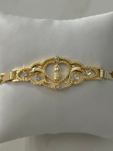 Gold Virgin Mary Bracelet