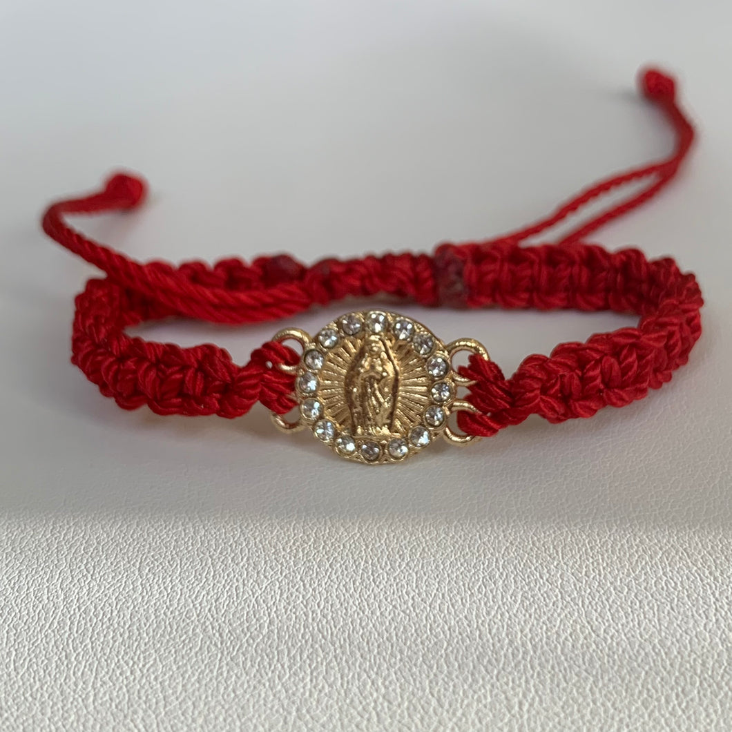 Hand Made Virgin Mary Adjustable Bracelet