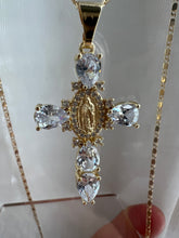 Load image into Gallery viewer, Blinged Out Virgin Mary Cross
