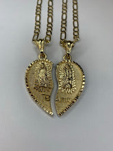Load image into Gallery viewer, Large Double Virgin Mary “Te Amo” Necklace
