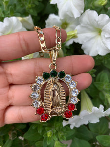 Guadalupe With Stones Necklace